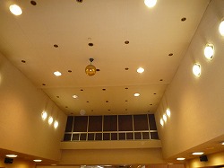 大船ラドン温泉大宴会場の天井