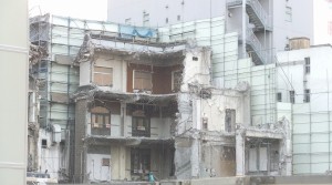 解体寸前の旧歌舞伎座